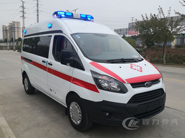 福特新全顺V362中轴监护型救护车（普通警灯）
